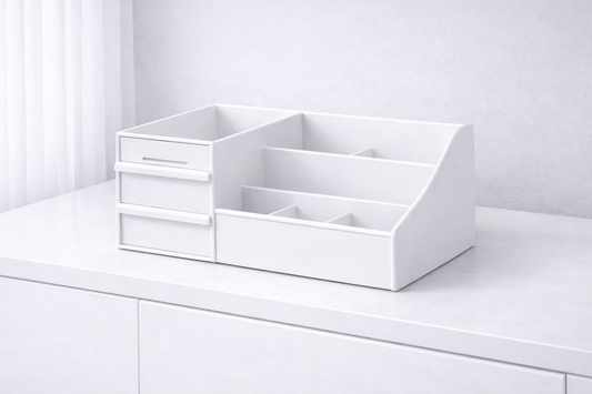 Organisateur maquillage – Rangement maquillage compact à tiroirs
